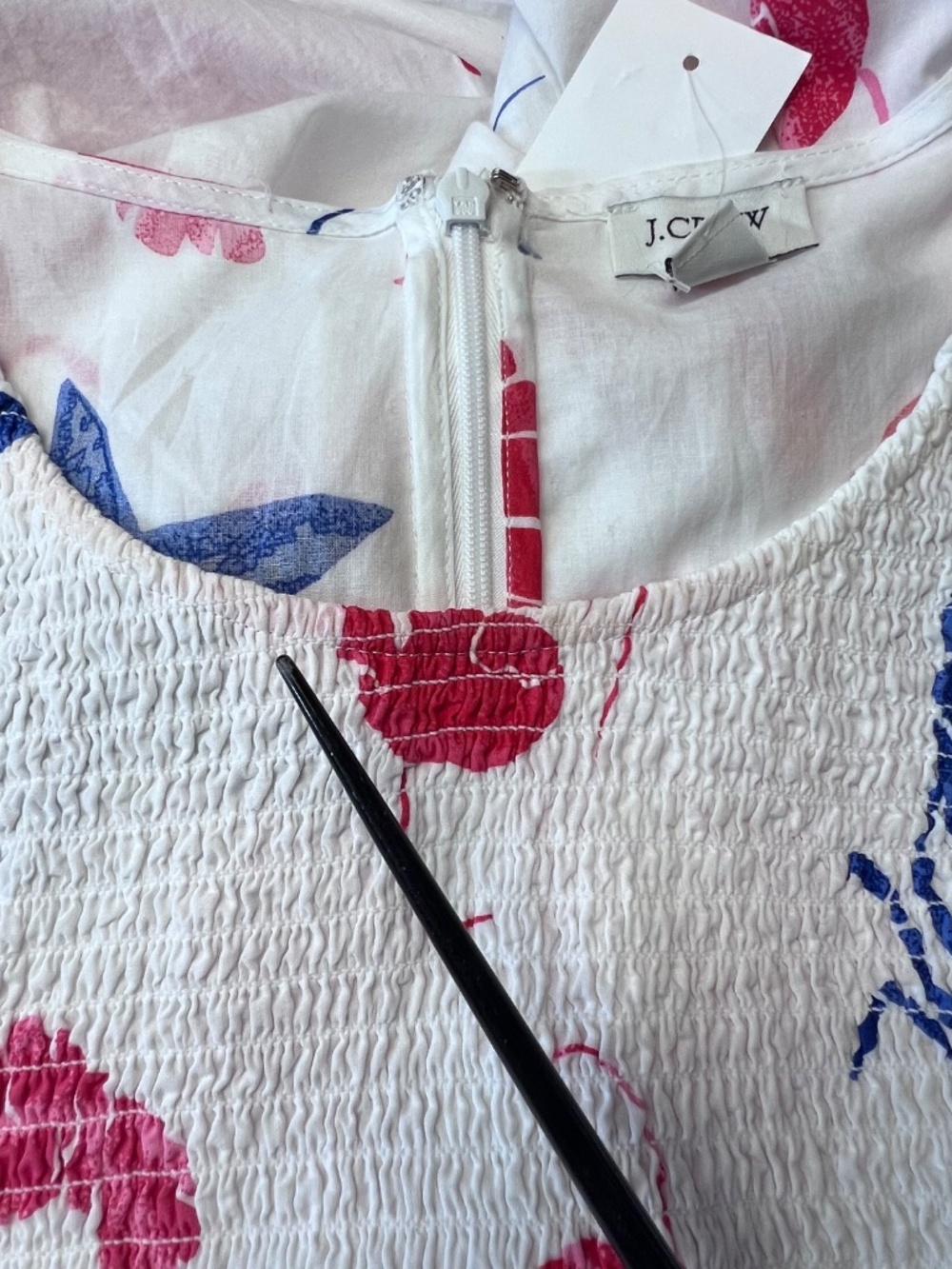 J. CREW Smocked Lobsters & Stars Midi Dress - Picture 6 of 6